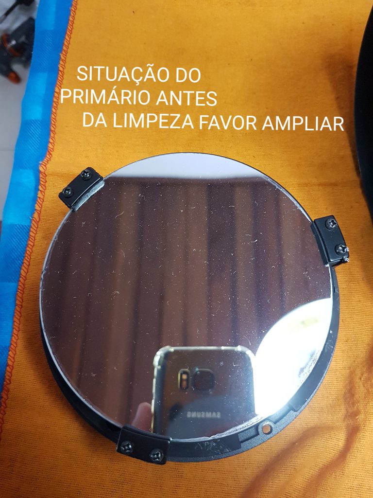 Substituição do primário antes da limpeza. Ampliar para detalhe